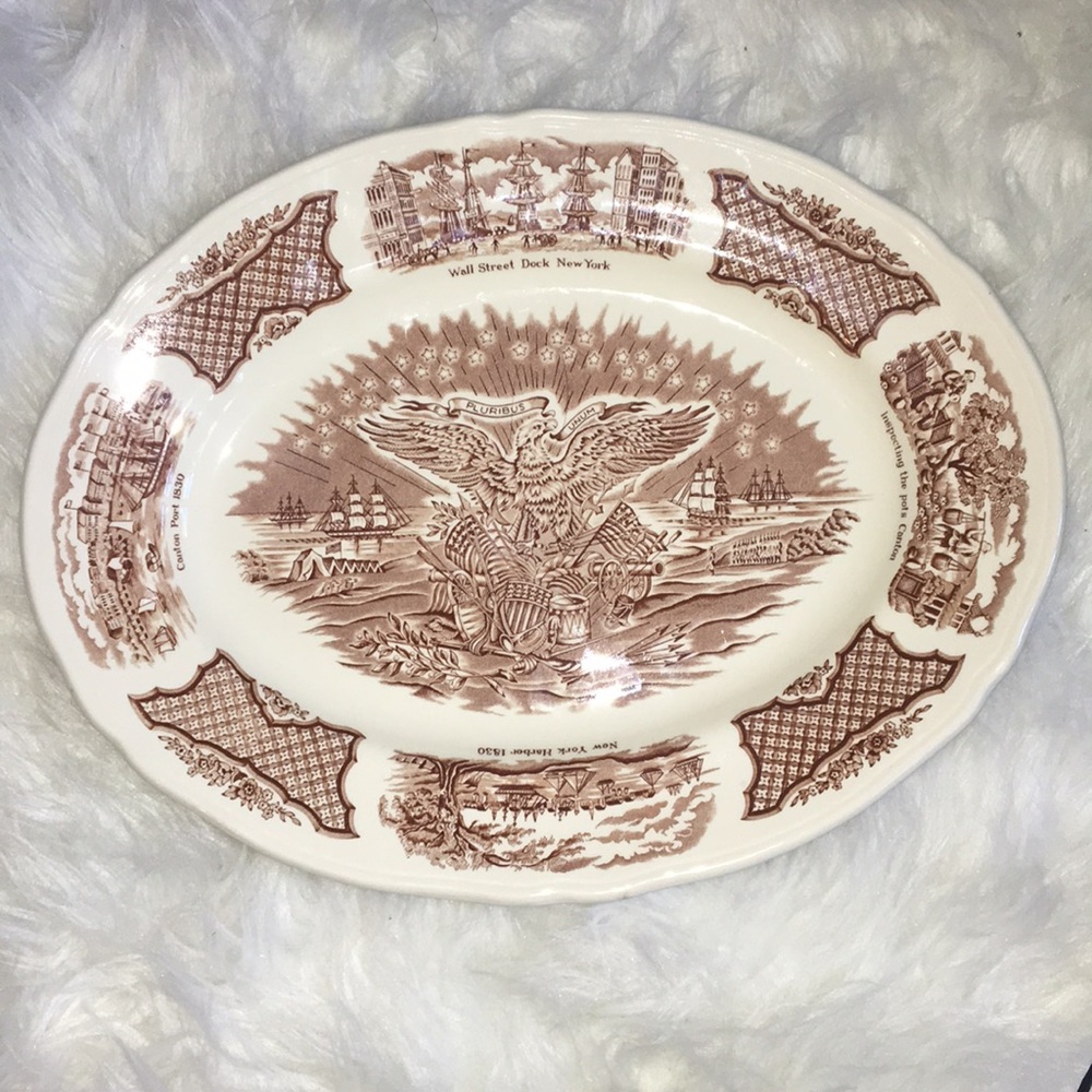 1950's Alfred Meakin Fair Winds Platter Plate